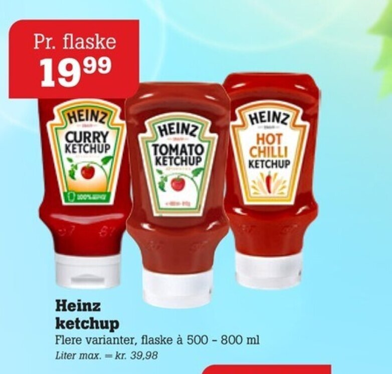 Heinz ketchup tilbud hos Poetzsch