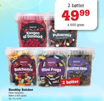 Poetzsch Padborg Nordthy Bolcher tilbud