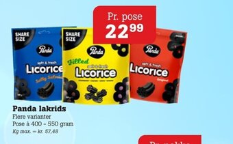 Poetzsch Padborg Panda lakrids tilbud