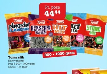 Poetzsch Padborg Toms slik tilbud