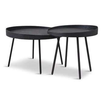 Sit´n Sleep Soho sofabordssæt, rundt, liquid metal tilbud