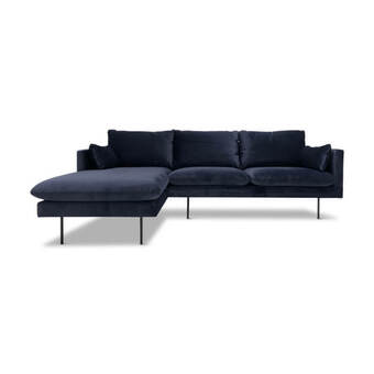 Bono sofa m/chaiselong, mørkeblå