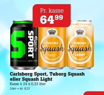Poetzsch Padborg Carlsberg Sport, Tuborg Squash eller Squash Light tilbud
