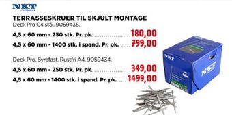jem & fix Nkt fasteners skruer tilbud