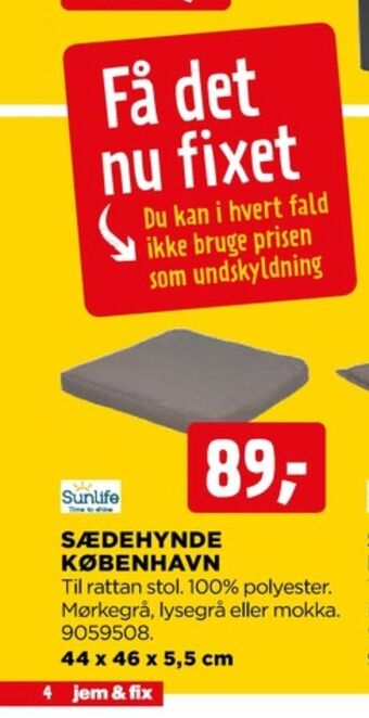 jem & fix Sunlife hynde tilbud