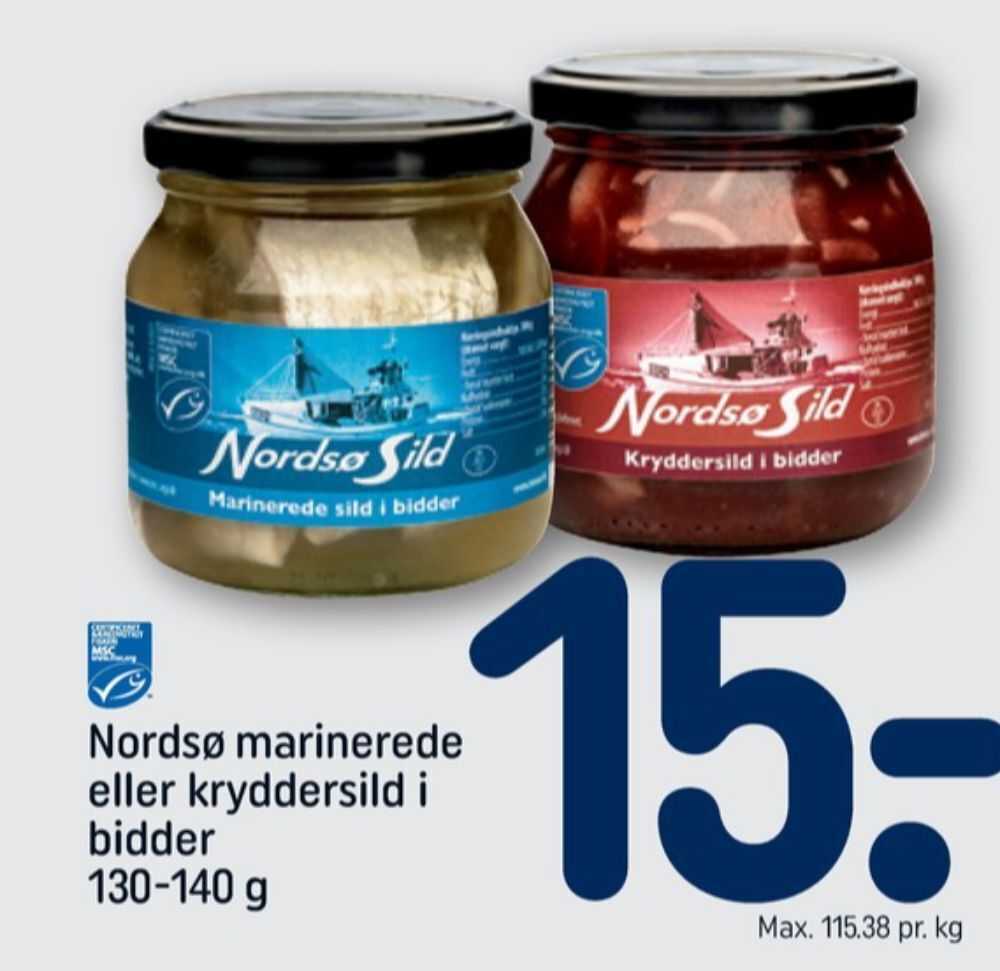 Rema 1000 Nordsø sild sild tilbud