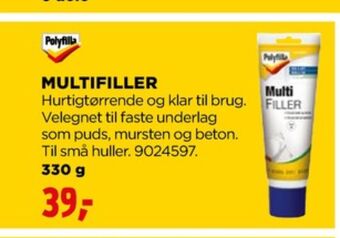 jem & fix Polyfilla spartelmasse tilbud