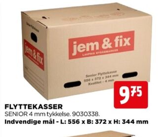 jem & fix Jem & fix flyttekasser tilbud