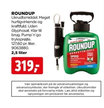 jem & fix Roundup ukrudtsmiddel tilbud