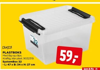 Plast1 opbevaringsboks