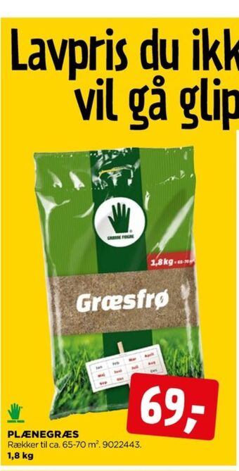 jem & fix Grønne fingre græsfrø tilbud