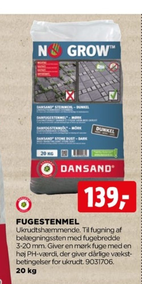 jem & fix Dansand stenmel tilbud