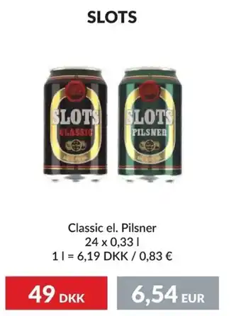Nielsen's Discount SLOTS Classic el. Pilsner tilbud