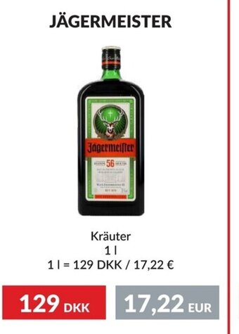 Nielsen's Discount JÄGERMEISTER tilbud
