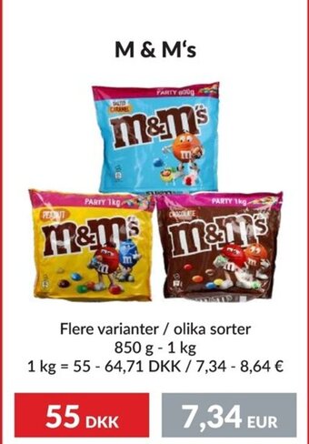 Nielsen's Discount M & M's tilbud