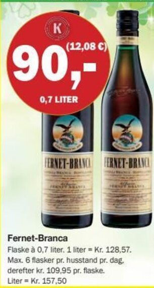 Købmandsgården Fernet-Branca tilbud
