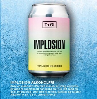 MENY IMPLOSION ALKOHOLFRI tilbud