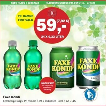 Købmandsgården FAXE KONDI tilbud