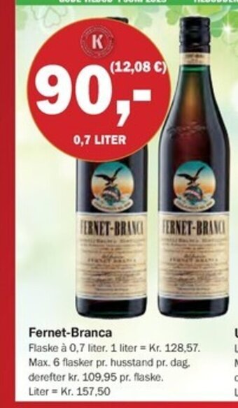 Købmandsgården Fernet-Branca tilbud