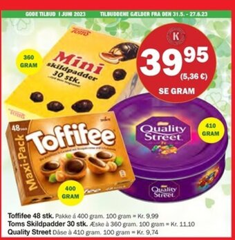 Købmandsgården Toffifee 48 stk. tilbud