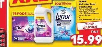 Kaufland LENOR Voll- oder Color-waschmittel tilbud
