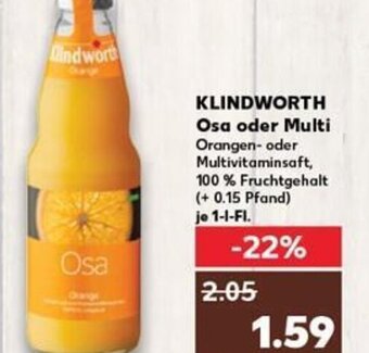 Kaufland DE KLINDWORTH Osa oder Multi tilbud