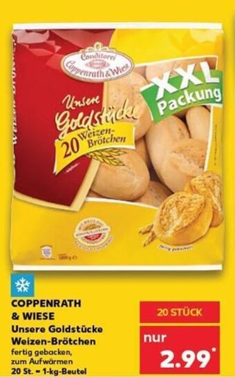 Kaufland DE COPPENRATH & WIESE Unsere Goldstücke Weizen-Brötchen tilbud