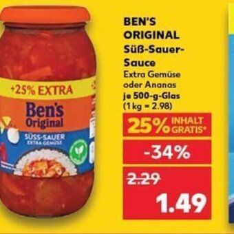 BEN'S ORIGINAL Süß-Sauer-Sauce