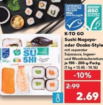 Kaufland K-TO GO Sushi Nagoya-oder Osaka-Style tilbud