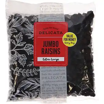2 x delicata jumbo rosiner