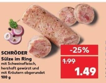 Kaufland DE SCHRÖDER Sülze im Ring tilbud