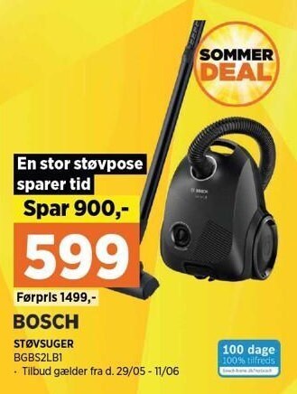 Power Bosch støvsuger tilbud