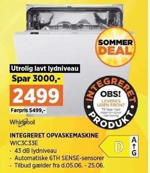 Power Integreret opvaskemaskine tilbud