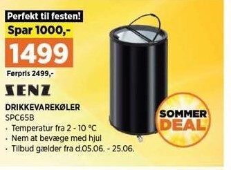 Power Senz drikkevarekøler tilbud