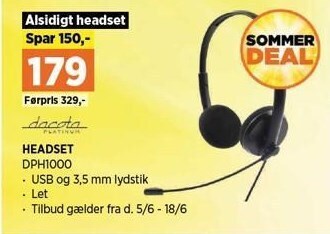 Power Dacota headset tilbud