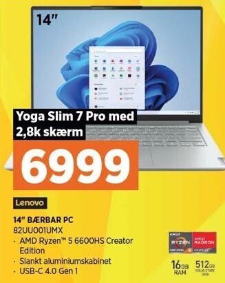 Lenovo 14 bærbar pc