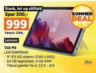Power Lenovo tab m9 tilbud