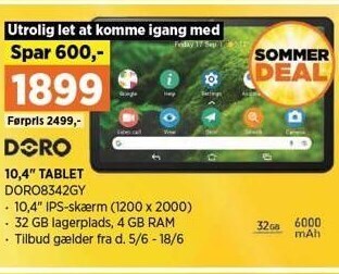 Doro 10,4 tablet