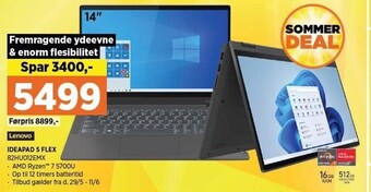 Power Lenovo ideapad 5 flex 14 tilbud