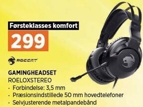 Power Roccat gamingheadset tilbud