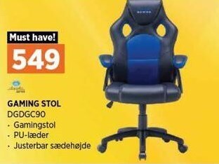 Power Gaming stol tilbud