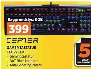 Power Cepter gamer tastatur tilbud