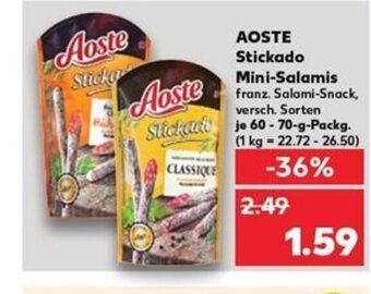 AOSTE Stickado Mini-Salamis