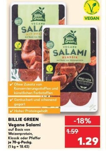 BILLIE GREEN Vegane Salami