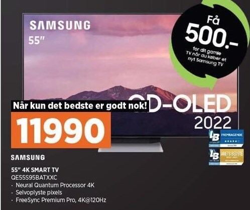 Power Samsung 55 4k smart tv tilbud
