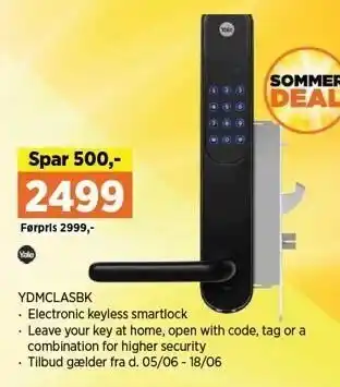 Ydmclasbk electronic keyless smartlock