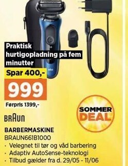 Power Braun barbermaskine tilbud