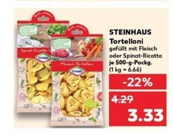 Kaufland STEINHAUS Tortelloni tilbud