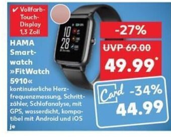 Kaufland DE HAMA Smart- watch >>FitWatch 5910 tilbud