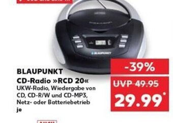 BLAUPUNKT CD-Radio »>RCD 20<<